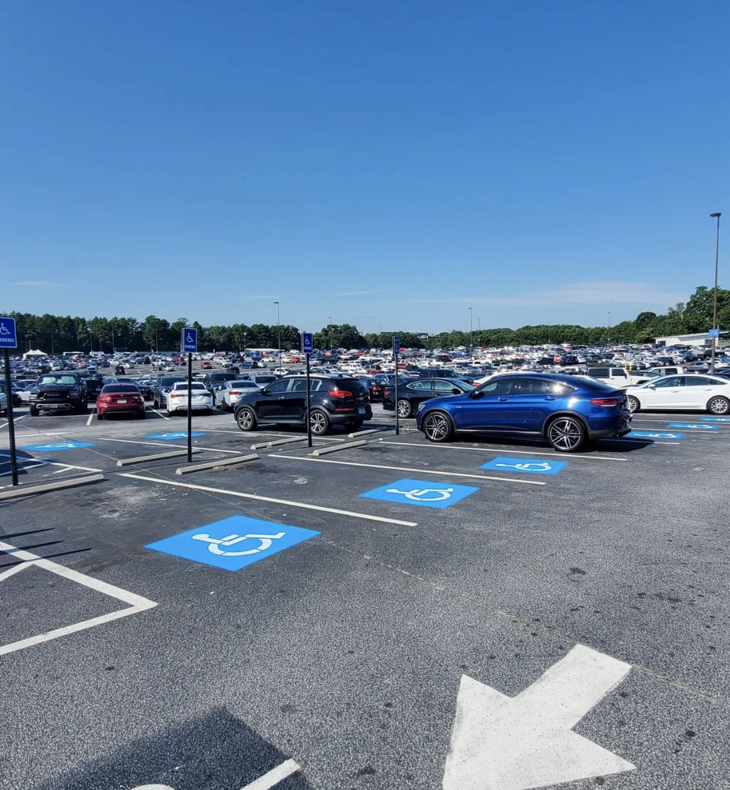 Delta Employee Parking Lot in Atlanta, GA